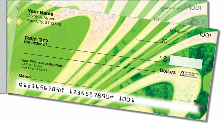 Hand Blown Glass Side Tear Personal Checks