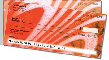 Hand Blown Glass Side Tear Personalized Checks