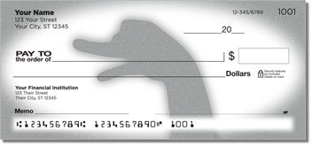 Hand Shadow Personalized Checks