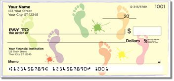 Hand and Footprint Personalized Checks
