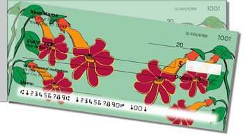 Hanging Flower Side Tear Design Checks