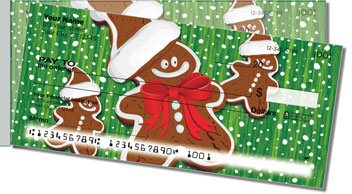 Happy Holidays Side Tear 2 Personalized Checks