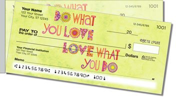 Happy Thoughts Side Tear Personalized Checks