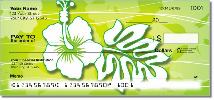 Hawaiian Hibiscus Personal Checks