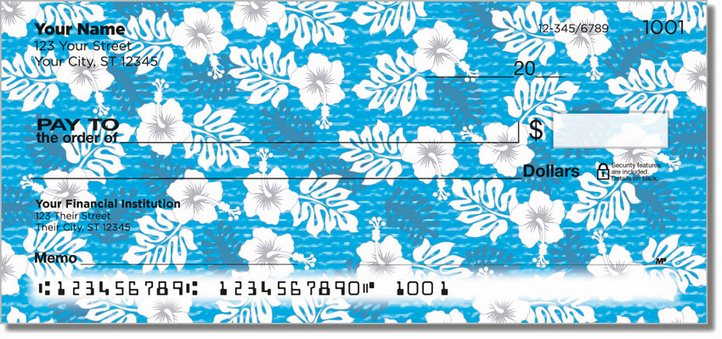 Hawaiian Print Personal Checks