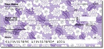 Hawaiian Print Personalized Checks
