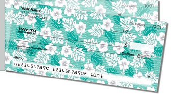Hawaiian Print Side Tear Design Checks