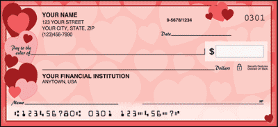 Hearts Personal Checks