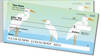 Heron Side Tear Personalized Checks