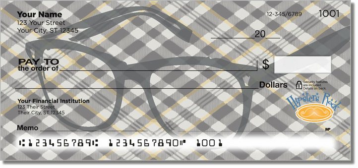 Hipster Personal Checks