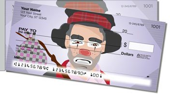 Hobo Clown Side Tear Personalized Checks