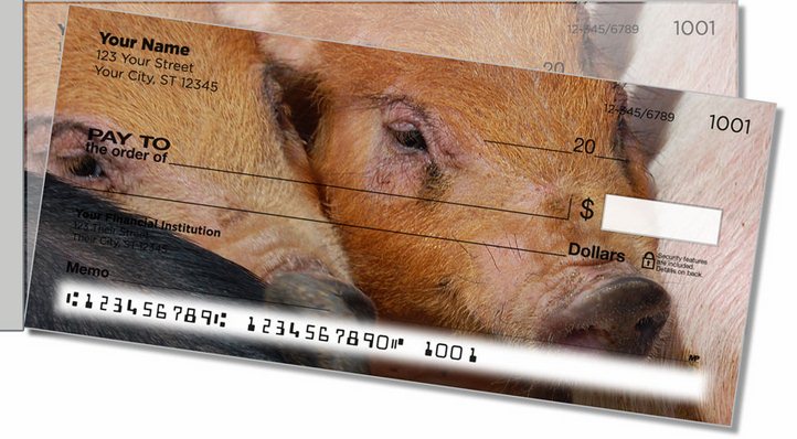 Hog Heaven Side Tear Personal Checks