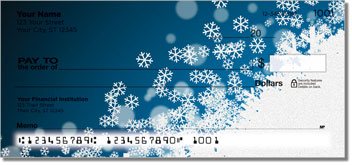 Holiday Snowflake Personalized Checks