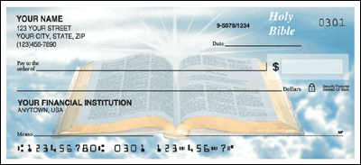 Holy Bible Personal Checks
