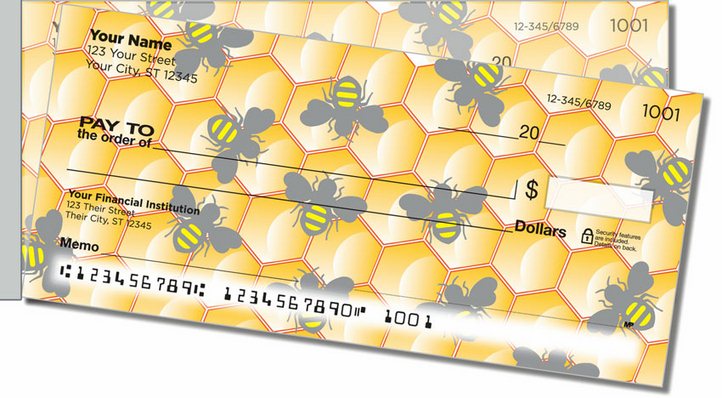Honeybee Side Tear Personal Checks