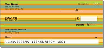 Horizontal Stripe Personalized Checks