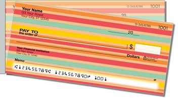 Horizontal Stripe Side Tear Design Checks