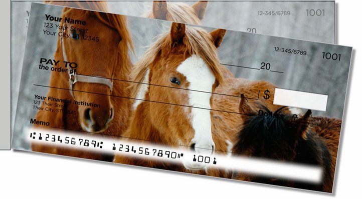 Horse Side Tear Personal Checks