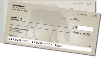 Horse Silhouette Side Tear Personalized Checks