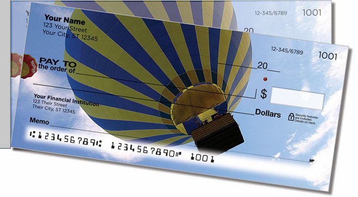 Hot Air Balloon Side Tear Personal Checks