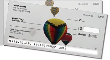 Hot Air Balloon Side Tear Personalized Checks
