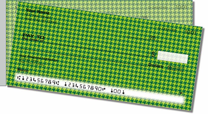 Houndstooth Side Tear Personal Checks