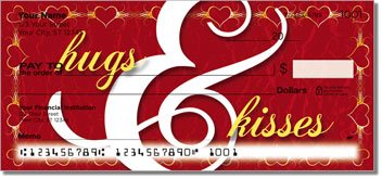 Hugs and Kisses Personalized Checks