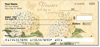 Hydrangea Personalized Checks