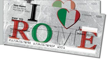 I Love Italy Side Tear Design Checks