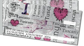 I Love Italy Side Tear Personalized Checks