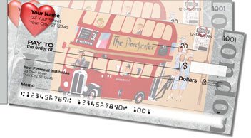 I Love London Side Tear Design Checks