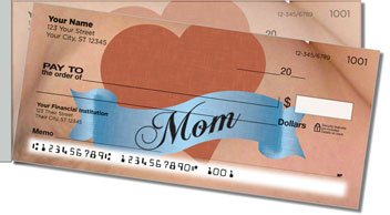 I Love Mom Side Tear Design Checks