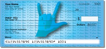 I Love You Personalized Checks