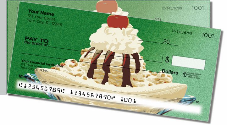 Ice Cream Side Tear Personal Checks