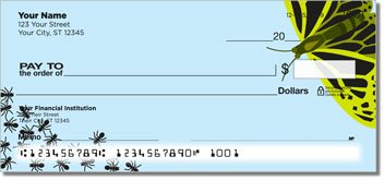 Insect Illustration Personalized Checks