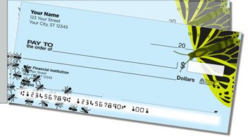 Insect Illustration Side Tear Personalized Checks