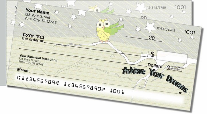 Inspiring Doodle Side Tear Personal Checks