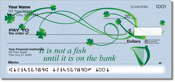 Irish Proverb Personal Checks