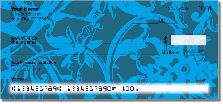 Iron Floral Personal Checks