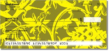 Iron Floral Personalized Checks