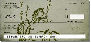 Japanese Bird Art Design Checks
