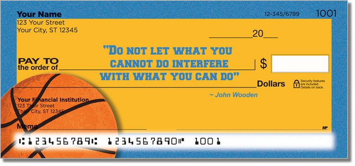 John Wooden Personal Checks