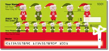 Jolly Elf Personalized Checks