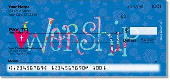 Joyful Floral Personalized Checks