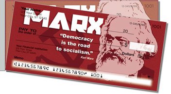 Karl Marx Side Tear Design Checks
