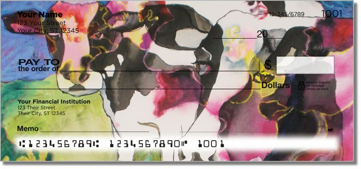 Kay Smith Cow Personal Checks