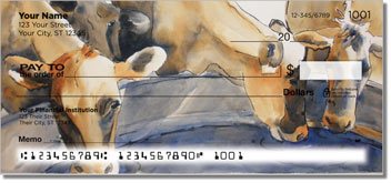 Kay Smith Cow Personalized Checks