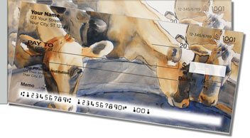 Kay Smith Cow Side Tear Personalized Checks