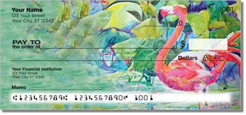 Kay Smith Flamingo Design Checks