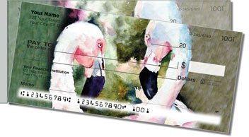 Kay Smith Flamingo Side Tear Personalized Checks